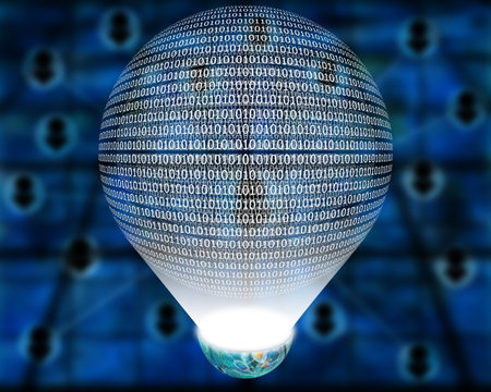 Many abstract images on the theme of computers, Internet and high technology.