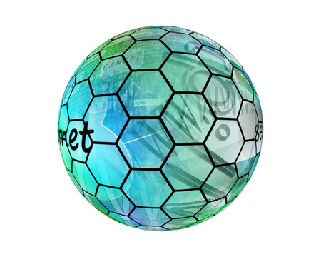 Many abstract images on the theme of computers, Internet and high technology.