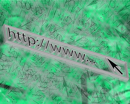 Many abstract images on the theme of computers, Internet and high technology.の写真素材