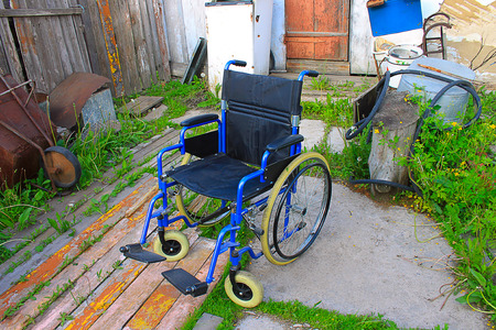 Photos in which the wheelchair is shown.の写真素材