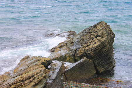 Photo which shows the sea and islands.