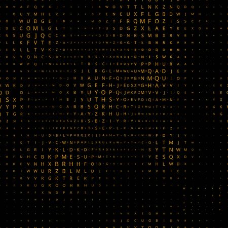 Abstract digital letters seamless pattern. Vector illustrationのイラスト素材