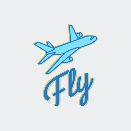 Travel or airplane iconのイラスト素材