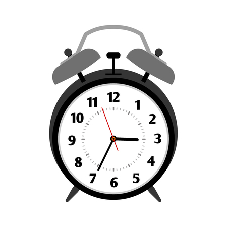 Classical black alarm clockのイラスト素材