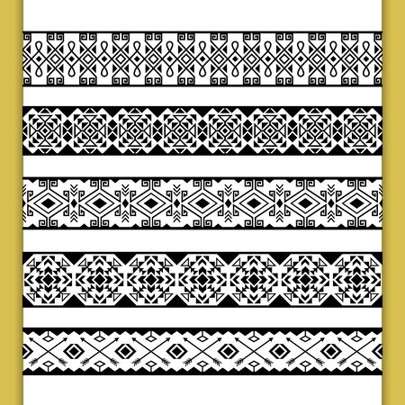 Ethnic lace patternsのイラスト素材