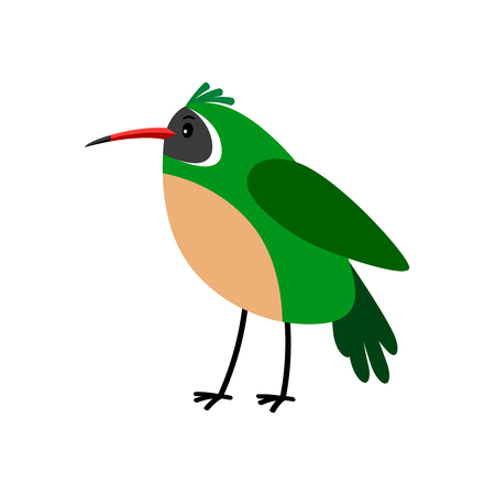 Xantus green cartoon bird iconのイラスト素材
