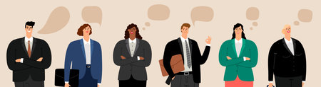 Business people talking illustration