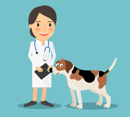 Female Veterinarian Doctorのイラスト素材