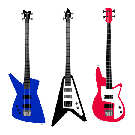 Electric guitar setのイラスト素材