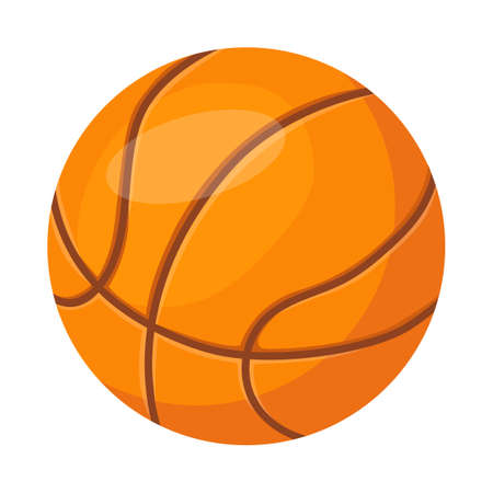 basketball sport ball. Logo teams for game outdoor, vector Illustrationのイラスト素材