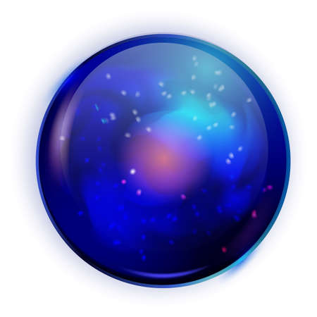 Fortuneteller sphere. Mystical glass ball. Magic orbのイラスト素材