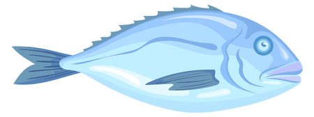 Dorado icon. Cartoon lake fish. Catch symbolのイラスト素材