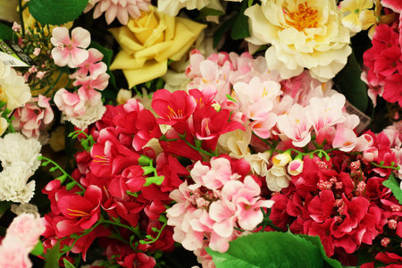 flowers different roses lilies peonies carnations bouquet
