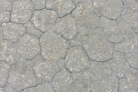texture of dried gray mud, dried earth
