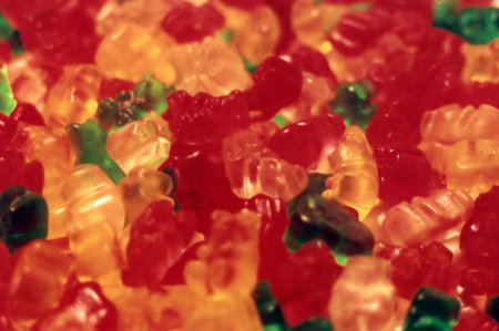 Multicolored gummy candies.の写真素材
