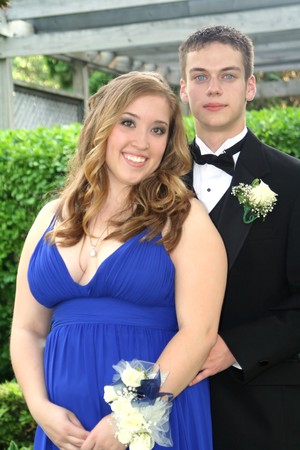 Young Prom Couple Portraitの写真素材