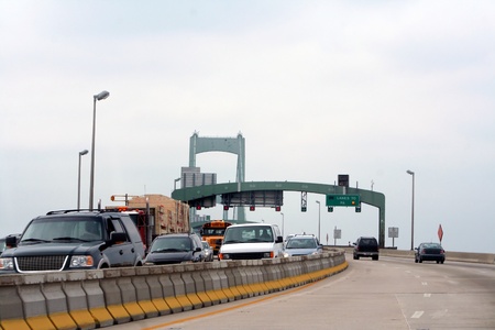 Onto The Walt Whitman Bridgeの写真素材