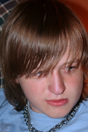 Introverted Teen Boyの写真素材