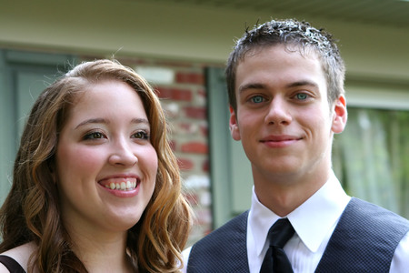 Delighted Prom Coupleの写真素材