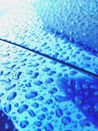 Water drops on the car hoodの素材