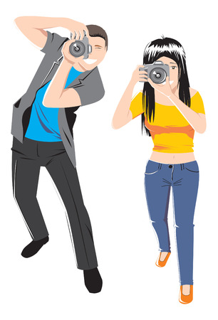 photographers vectorのイラスト素材
