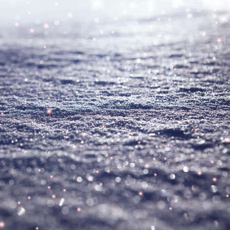 scintillate snow, flashing festive lights backgroundの写真素材