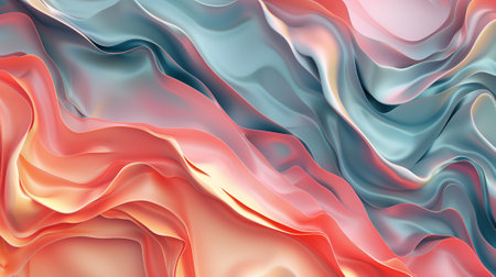 abstract multicolored background with smooth lines and waves in itの素材