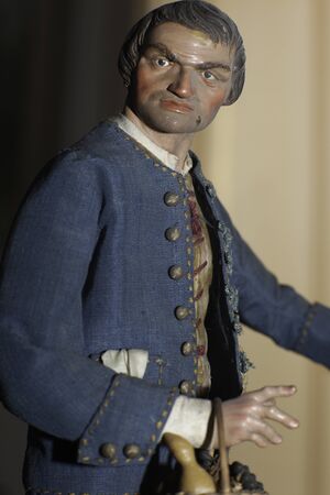 ceramics of antique neapolitan presepeの写真素材