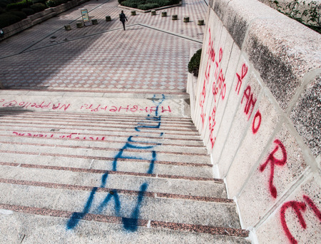 Geometric lines in business area, Napoliのeditorial素材