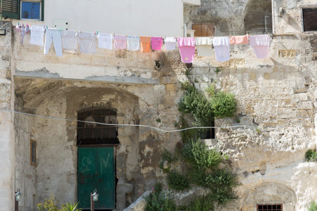 Matera in Italy with its troglodyte houses caratheristics Sassi
