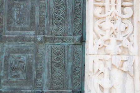 The cathedral in Trani,  Puglia region, Southern Italyの写真素材
