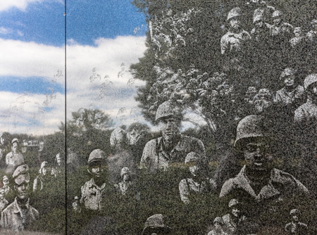 The Korean war memorial in Washington DCの写真素材
