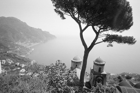 Ravello, seaview, pearl of Amalfitan coast, Italyの写真素材