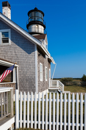 Lighthouse in Cape cod, Massachussettsの写真素材