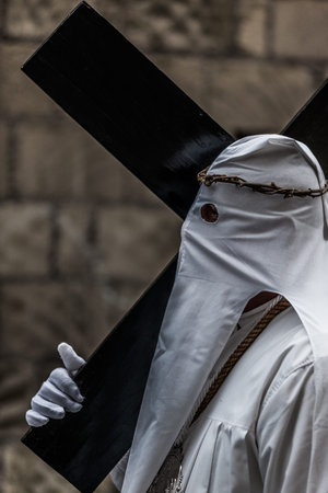 Masked Easter procession,Procida, Campania, Italy