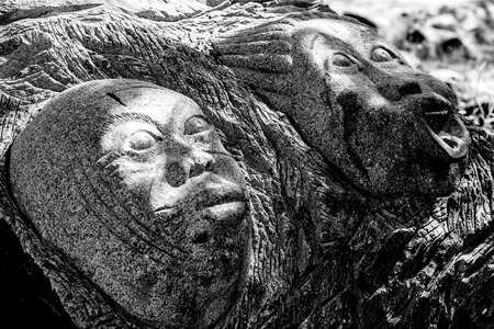 November 2015, Ouagadougou, Burkina Faso. Loango Sculpture Park in  showcases over 170 sculptures made by 18 sculptors of  13 countries.の写真素材