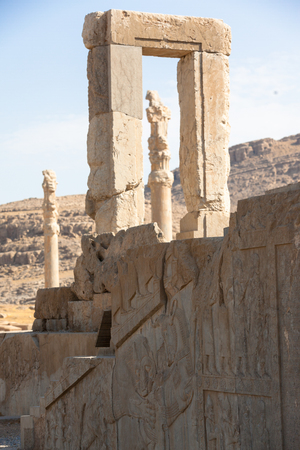 Pesepolis, world  heritage archeological site, Persia, Iranのeditorial素材