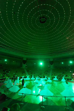 18.08-2013, Konya,Turkey. Dancing dervishesのeditorial素材