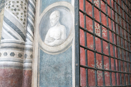 May 22  2016, Chapel Caracciolo del Sole in San Giovanni a Carbonara, a Gothic church in Naples, Italy.のeditorial素材