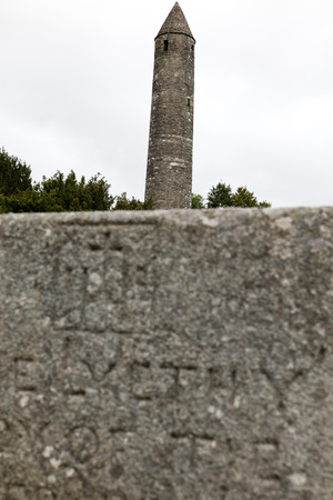 Glendalough is one of the most important monastic sites in Irelandの写真素材