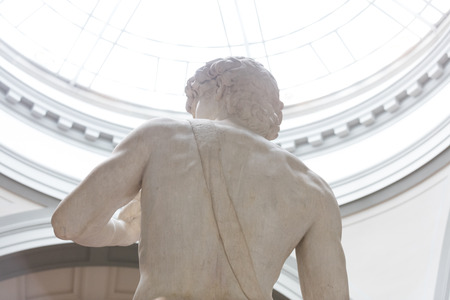 Florence, Italy 15.06.2016. Statue of David di Michelangelo in Galleria dell'Accademiaのeditorial素材
