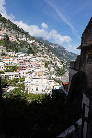 The beautiful village of Positano, Amalfitan coast, Italyの写真素材