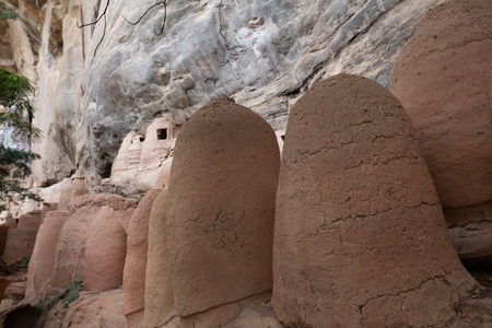 Troglodyte village of Niansogoni (Wara), Burkina Fasoの写真素材