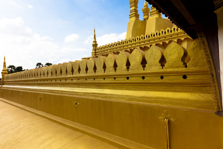 November 22, 2016, Vientiane, Laos: The big stupaのeditorial素材