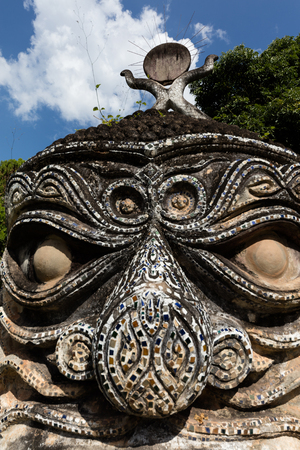 November 23 2016 Vientiane, Laos   Religious statues at Wat Xieng Khuan Buddha park.のeditorial素材