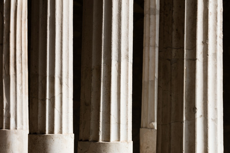 APRIL 3, 2016, Torre Annunziata (Naples), Italy Ancient columns in the Poppea's Villa in Oplontiのeditorial素材