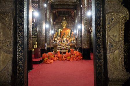November 27, 2017, Luang Prabang, Laos; Monks during celebrationのeditorial素材