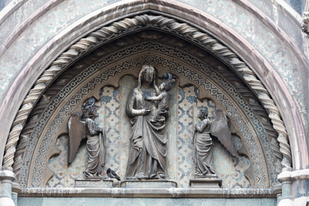 Basilica di Santa Croce (Basilica of the Holy Cross) in Florence cityの写真素材