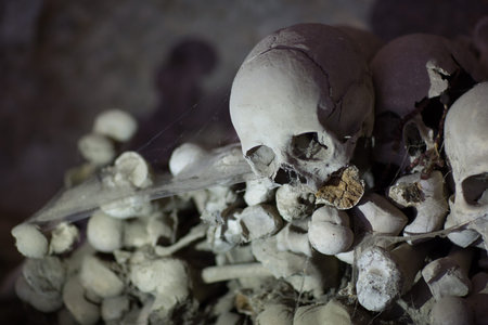 cimitero delle Fontanelle, Fontanel cemetery, in Naples, Italyのeditorial素材