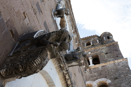 Ancient medieval streets of Caserta Vecchia. Italyの写真素材